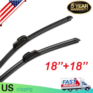 18" + 18" BRACKETLESS WINDSHIELD WIPER BLADES All Season TOP QUALITY Premium USA - Bild 1 von 12