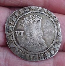 1606 James I Hammered Silver Sixpence