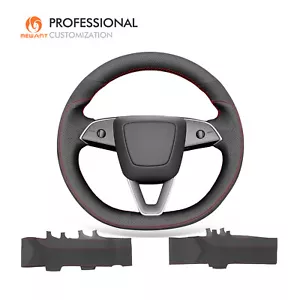 MEWANT DIY Funda de volante de gamuza de cuero genuino para 2024 Tesla Model 3 Highland - Imagen 1 de 10