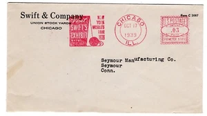 1939 NY Weltausstellung Swift & Co Meter Ausstellung Chicago IL - CT - Bild 1 von 2