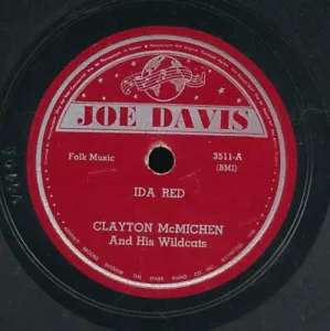 78tk-Hillbilly-JOE DAVIS 3511-Clayton McMichen-(Ida Red/old Joe Clarke) - Imagen 1 de 2