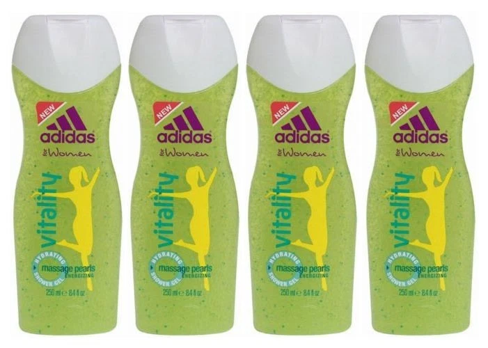 Lot of 4 ADIDAS VITALITY Shower Gel 8.4 oz 250ml for Women brand new cool - Image 1 of 1
