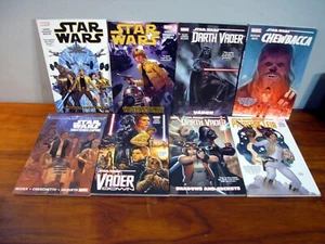 Star Wars Marvel Comic 8 Book First Printing Graphic Novel Lot Collected 2015-16 - Picture 1 of 5