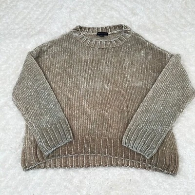 Suéter Suéter Cápsula Informal Cómodo Sanctuary Para Mujer L Grande Taupe Chenille Foto 1 de 4