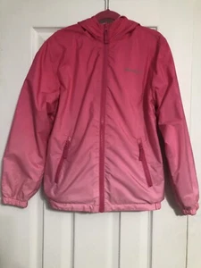 eddie bauer Pink Ombré Jacket Hooded Girls Size Small 7/8 Spring - Picture 1 of 11