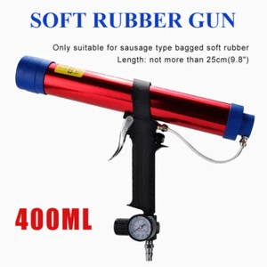 400ML Pneumatic Seam Sealer Glue Gun Adjustable Soft Glass Glue Air Rubber Tool - Picture 1 of 9