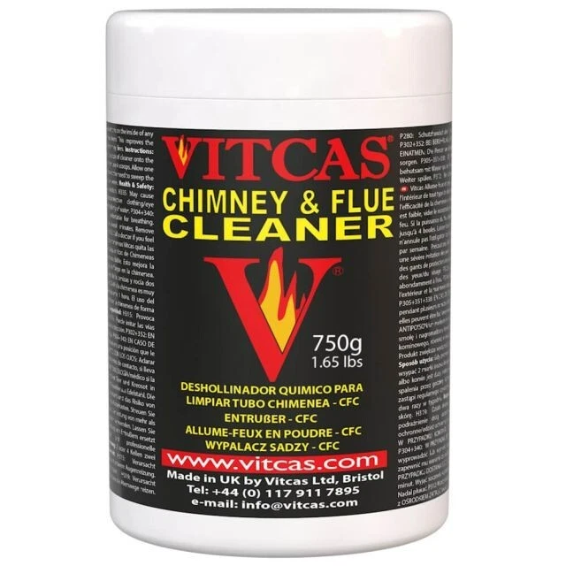 Vitcas CFC - Chimney & Flue Cleaner 750g Removes Tar and Creosote Deposits. - Image 1 of 1