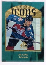 1997-98 SP Authentic NHL Icons Embossed #I4 Joe Sakic  NM/MT  2508*