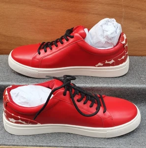 Scarpa da ginnastica Ben De Lisi stringata pelle rossa ciottoli piatta rossa taglia 5 nuova ref50 - Foto 1 di 5