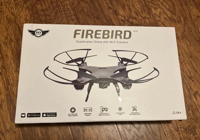 Sky Rider Firebird Black Wi-Fi LED Lights Remote Control Quadcopter Drone Camera - Image 1 of 4