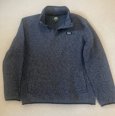 Roots Herren Snap Pullover dunkelgrau Strickfleece Größe XL - Bild 1 von 3