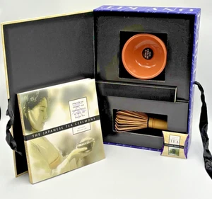 "The Japanese Tea Ceremony" Gift, A Complete Set with Cup, Tea, Whisk & Book NOB - Picture 1 of 12