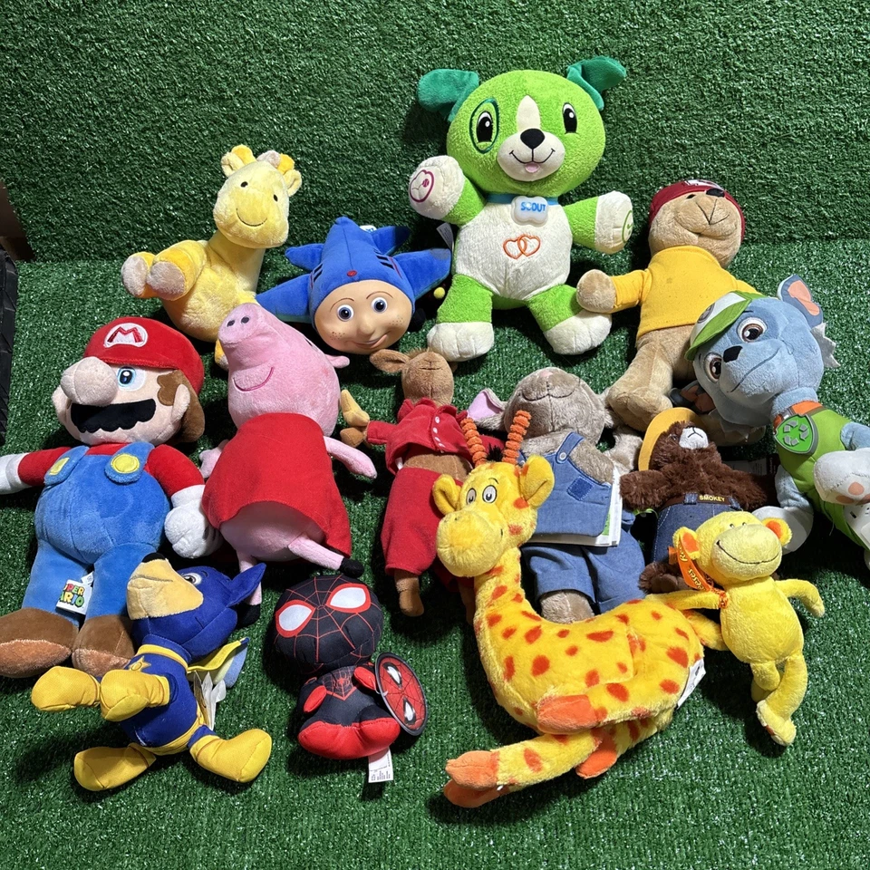 Lote de Peluche Leap Frog Scout Dr Seuss Jirafa Ratón Perro Peppa Pig Paw Patrol Foto 1 de 4