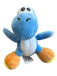 San-Ei Azul Claro 6" Yoshi Juguete de Peluche Llavero Cadena Super Mario Nintendo Peluche - Imagen 1 de 10