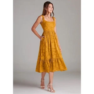 Nuevo con etiquetas Vestido Azazie Alissa en Otoño Caramelo - Dorado Naranja Dama de honor 14 A14 - Imagen 1 de 9