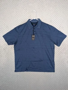 Ermenegildo Zegna Poloshirt Herren XXL blau gestreift Baumwolle Strick Kurzarm NEU - Bild 1 von 8