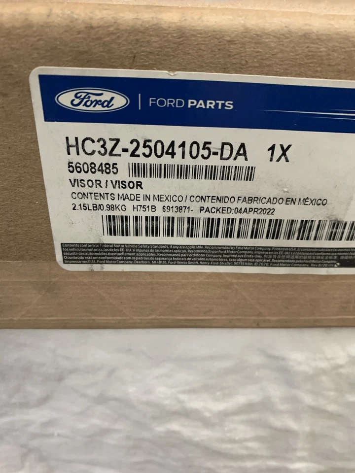 Parasol gris del lado del conductor Oe para Ford F250sd F350sd 2018 2019  Foto 1 de 4