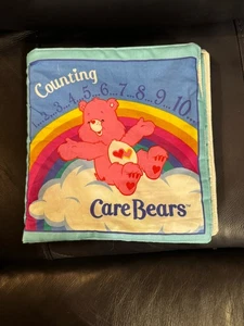 Vintage Care Bears Counting Cloth Book Retro Nostalgia Baby Room Cranston Fabric - Picture 1 of 5
