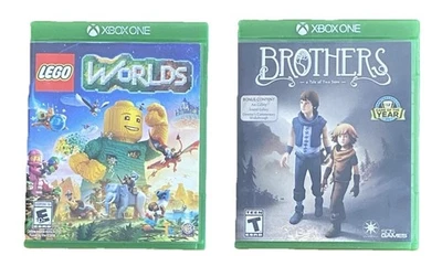 Xbox One Games (2): Lego Worlds & Brothers Rated T & E; XLNT Discs Ships Free - Image 1 of 4