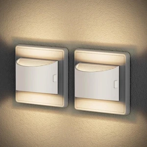 Luce Luce Luce Plug In Parete, [Confezione da 2] Luce Notturna con Senosor dal Crepuscolo all'Alba, 3 Regolatori - Foto 1 di 8