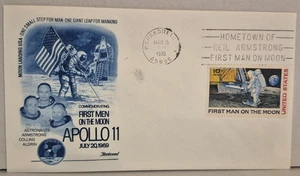 Commemorative Apollo 11 Cover – Canceled in Wapakoneta, Ohio, Hometown of Neil A - Picture 1 of 1