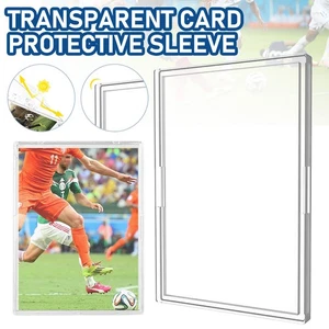 10 PIEZAS 65X90mm Fundas para Tarjetas Coleccionables Acrílico Duro Protector para Tarjetas Ladrillo Transparente - Imagen 1 de 16