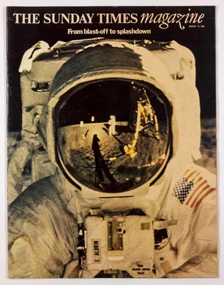 Buzz Aldrin MOON LANDING Space UK UNDAY TIMES magazine 10 August 1969 Apollo II - Image 1 of 4