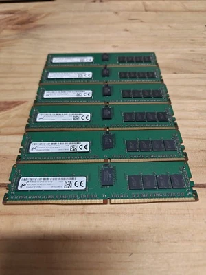 MICRON 8GB X6 DDR4 PC4-2133P ECC  MEMORY  ( 48gb Total ) - Image 1 of 4