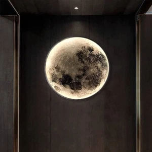 Lampada da Parete Luna – Luce LED Superficie Lunare Realistica per Camera da Letto e Soggiorno - Foto 1 di 5