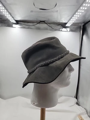 Minnetonka 软呢帽柔软麂皮绒波西米亚时尚灰色 9751 — 第 1/4 张图片