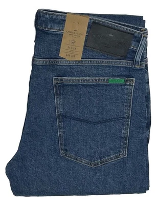 Cross Jeans Damien Stretch Jeanshose Ocean Blue Organic Slim Fit E198-052 1.Wahl - Bild 1 von 4