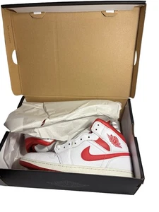 Air Jordan 1 Mid SE White Lobster-Dune-Red, NIB SZ 10 mens - Picture 1 of 6