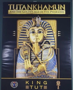 "Póster de arte de exposición TUTANKAMÓN gira por Estados Unidos 24"" x 36"" King TUT raro nuevo con etiquetas" - Imagen 1 de 6
