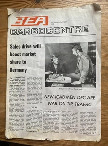 Vintage - BEA CARGOCENTRE/ BOAC CARGO Marketing News - Sep/Oct 1972 - Picture 1 of 3