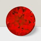 VVS Ruby Round Cut Loose Gemstone 14 mm - 7.2 Cts Gemstone