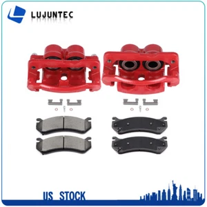 Front Brake Calipers And Ceramic Pads For Chevrolet Tahoe GMC Savana 1500 - Picture 1 of 10