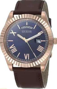 GUESS GW0353G2 42mm Stainless Steel Day-Date Watch with Coin Edge Bezel - Picture 1 of 7