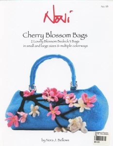 Cherry Blossom Bags Noni Knitting Felting Pattern 113 Nora Bellows -Pattern Only - Picture 1 of 4