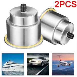 2x Stainless Steel Cup Drink Holders for Marine Boat Truck Car Camper RV w Drain - Picture 1 of 12