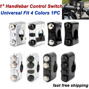 1" 25mm Bar Handlebar Control Switch Horn Turn Signal Light For Harley&Universal - Picture 1 of 31