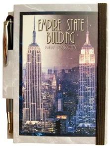 Empire State Building New York City Mini Notepad and Pen - Picture 1 of 2