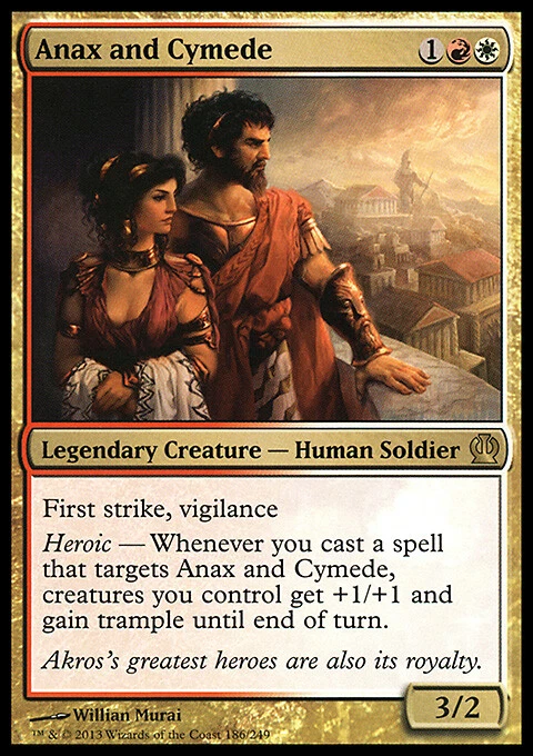Magic the Gathering MTG Anax and Cymede (186) Theros   LP - Image 1 of 1