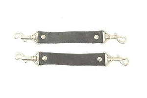Correa utilitaria de cuero real MicheleX MXB397 9 pulgadas con gancho a presión cada par de extremos - Imagen 1 de 1