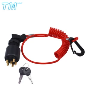 Interruptor de llave de encendido con cordón de seguridad 5005801 175974 para Evinrude Johnson - Imagen 1 de 9