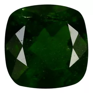 1,57ct Kissenschnitt (7x7mm) unbeheizt/unbehandelt grün Chrom Diopside - Bild 1 von 1