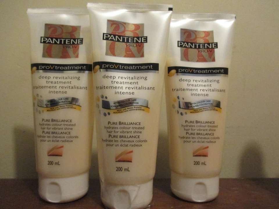 Lote de 3 Pantene Tratamiento Revitalizante Profundo para Brillo Vibrante 200ml Cada Tubo Foto 1 de 1