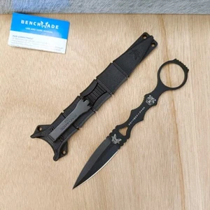 Benchmade SOCP Dagger 176BK SOCP Black Fixed Blade 440C Stainless Steel Knife - Picture 1 of 10