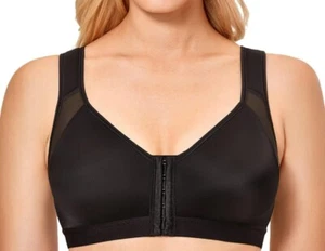 DELIMIRA Women's Front Closure Posture Wireless Back Support Full Coverage  34 C - Picture 1 of 13