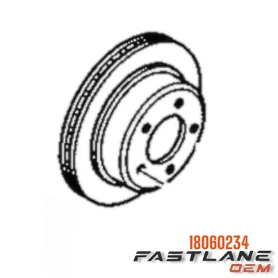 1985-1997 CHEVROLET CAMARO/LUMINA FRONT BRAKE ROTOR NEW OEM 18060234 - Image 1 of 4