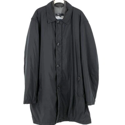 Abrigo negro Zegna Sport peso pluma Thermore bidireccional cremallera completa aislado XXL Foto 1 de 4